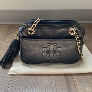 Tory Burch Black Leather Crossbody Bag